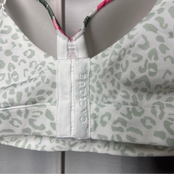 New Cacique Bra Leopard Floral Lightly Lined Smooth Balconette 38F Coquette NWT - Picture 5 of 8